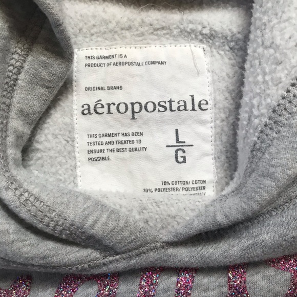 Aeropostale Hoodie with Pink Heart & Sparkle Logo - Picture 4 of 4